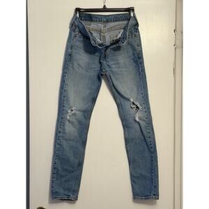 LEVI'S 510 Vintage Classic Skinny Fit Women's Distressed Jeans - Size 28x30